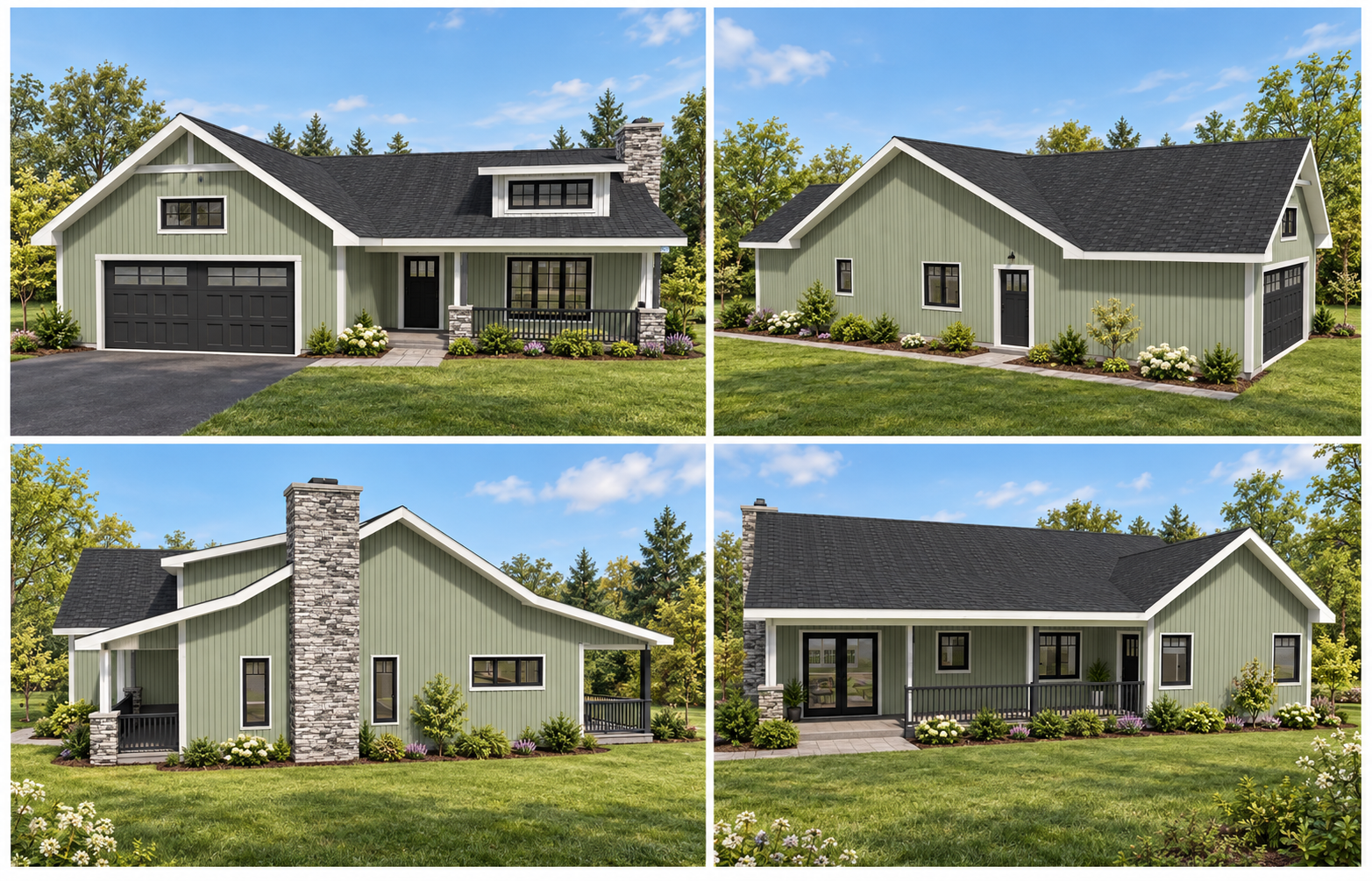 Plan #1 exterior views